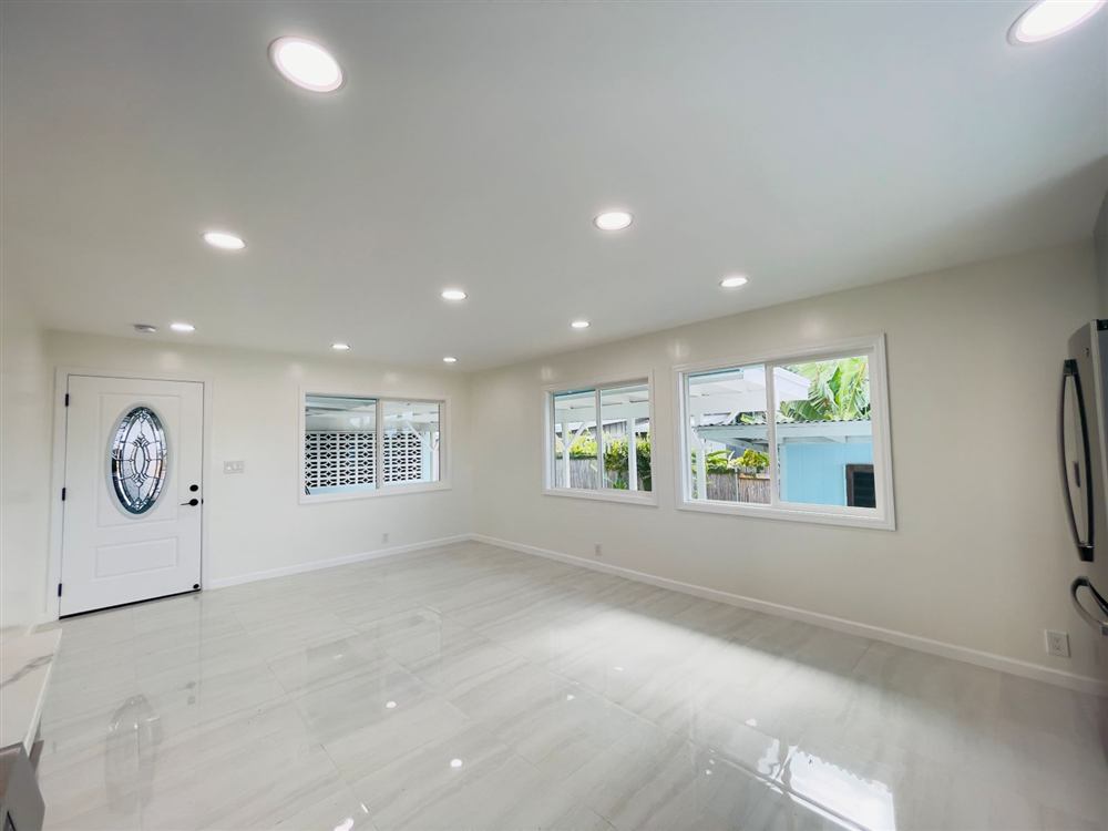 Renovated open living area